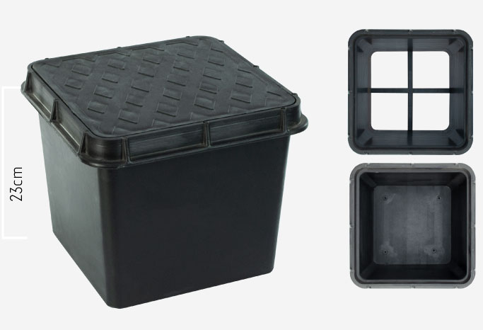 CAIXA P/ ATERRAMENTO PVC TAMPAO T-16