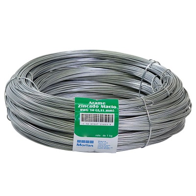 ARAME GALVANIZADO N°14 2.11MM RL C/ 1KG