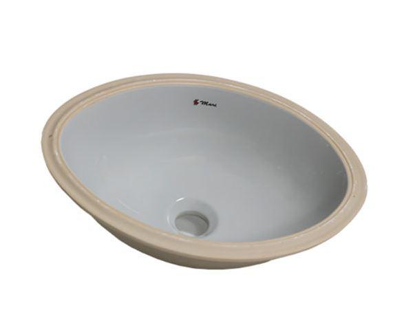 CUBA EMBUTIR GARDENIA OVAL M2 41 X 31CM BRANCA