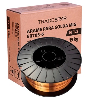 ARAME SOLDA MIG COM GAS 1.2MM RL C/ 15KG