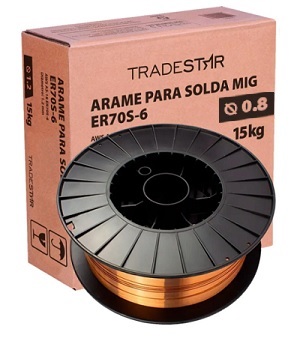 ARAME SOLDA MIG COM GAS 0.8MM RL C/ 15KG