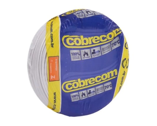 CABO FLEXIVEL  2.5MM BRANCO RL C/ 100M