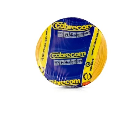 CABO FLEXIVEL  4.0MM AMARELO RL C/ 100M