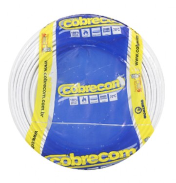 CABO FLEXIVEL  4.0MM BRANCO RL C/ 100M