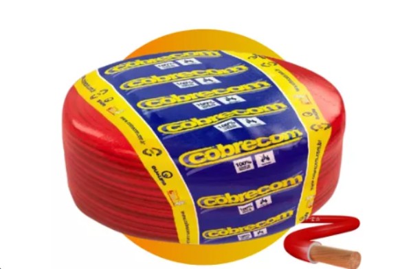 CABO FLEXIVEL  6.0MM VERMELHO RL C/ 100M