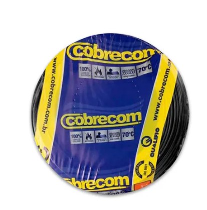 CABO FLEXIVEL 10.0MM PRETO RL C/ 100M