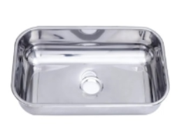 CUBA INOX N1 46 X 30 X 14CM POL S/ VALV