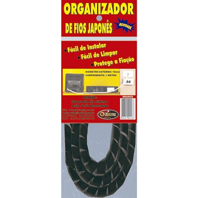 ORGANIZADOR DE FIOS JAPONES 1M PRETO