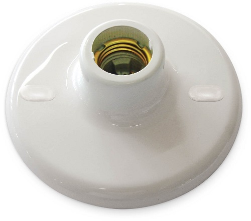 PLAFON PLAST PORCEL 100W BR