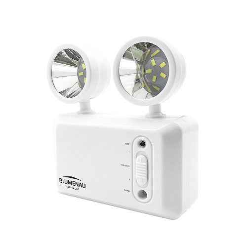 LUMINARIA EMERGENCIA 2 FAROIS LED 3W 600LM