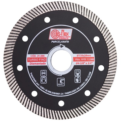 DISCO DIAM PORCEL TURBO 110 X 20MM