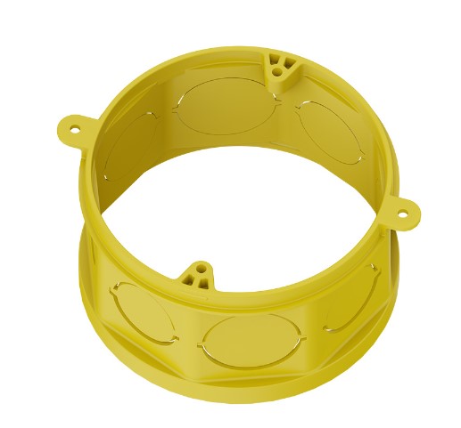 PROLONG CAIXA LUZ PVC OCTOG 4 X 4 AMARELA