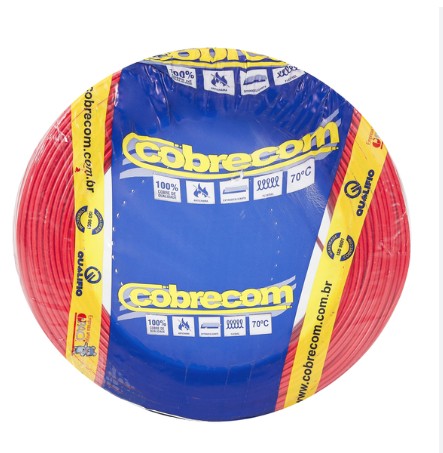 CABO FLEXIVEL 4.0MM VERMELHO RL C/ 100M