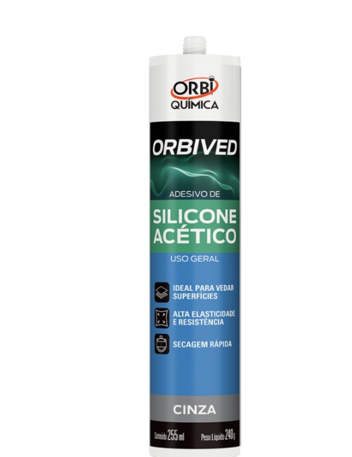 SILICONE ACETICO 240G CINZA