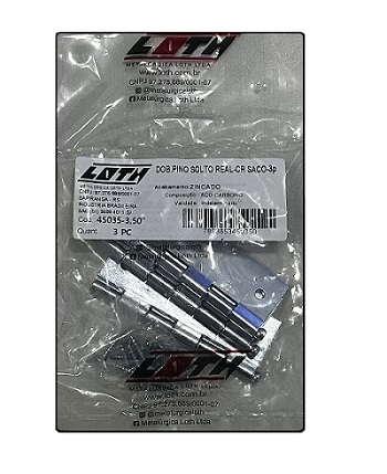 DOBR LEVE 3.1/2" CRT C/ 3UN ZINCADA
