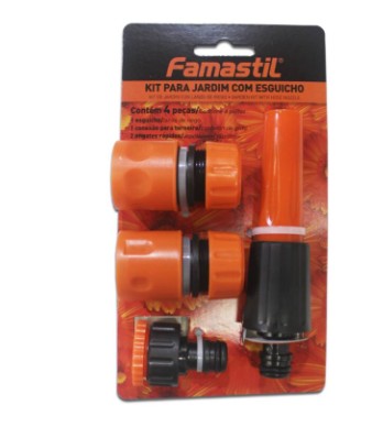 KIT JARDIM ESGUICHO ENGATE RAPIDO 4 PCS