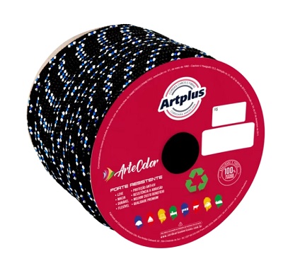 CORDA TRANCADA COLORIDA 14MM RL C/ 110M