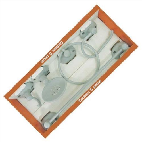 KIT P/ BANHEIRO PVC SOFT 5 PCS BR