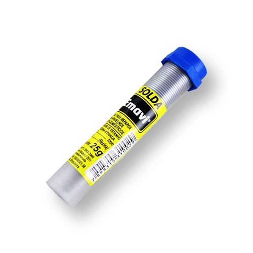 SOLDA ESTANHO EM FIO TUBO 25G