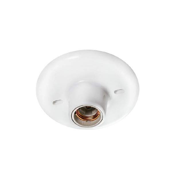 PLAFON PLAST PORCEL 100W BR