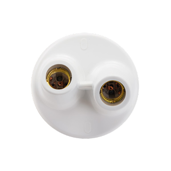 PLAFON DUPLO PLAST PORCEL 100W BR