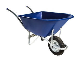 CARRINHO DE MAO PLASTICO JUMBO 90L AZUL