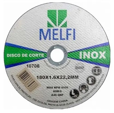DISCO CORTE INOX 7" X 1.6MM X 7/8"