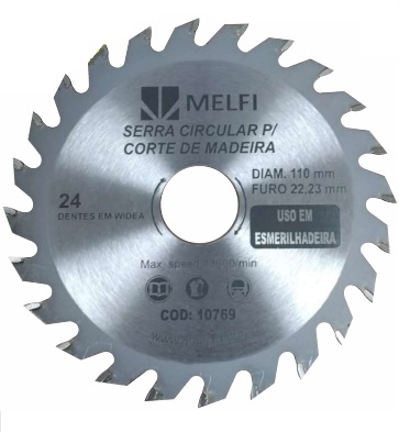DISCO WIDEA MADEIRA P/ ESMERILHADEIRA 110MM