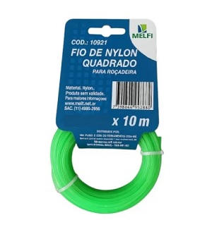 FIO DE NYLON QUAD P/ ROCADEIRA 2.0MM X 10M
