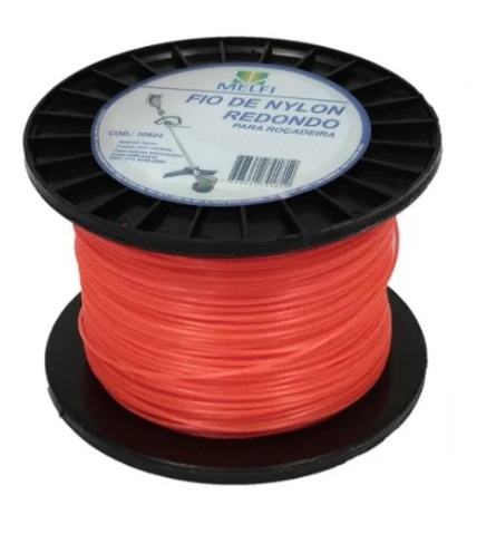 FIO DE NYLON RED P/ ROCADEIRA 3.0MM X 1KG