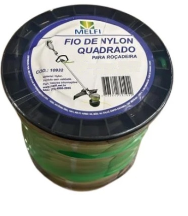 FIO DE NYLON QUAD P/ ROCADEIRA 3.0MM X 1KG