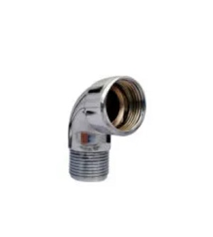 JOELHO METAL 90° ROSCA MACHO E FEMEA 1/2" CR