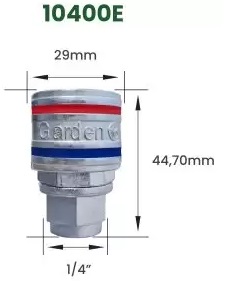 ENGATE RAPIDO ZAMAC P/ AR ROSCA FEMEA 1/4"