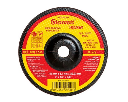 DISCO DESBASTE 7" X 6.4MM X 7/8"