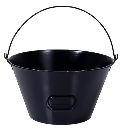BALDE METAL 10L PRETO