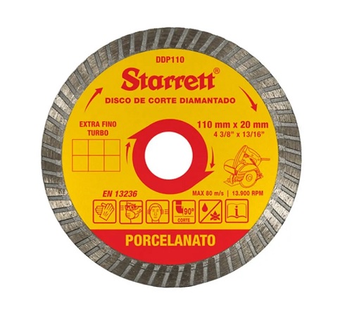 DISCO DIAM PORCEL TURBO 110 X 20MM