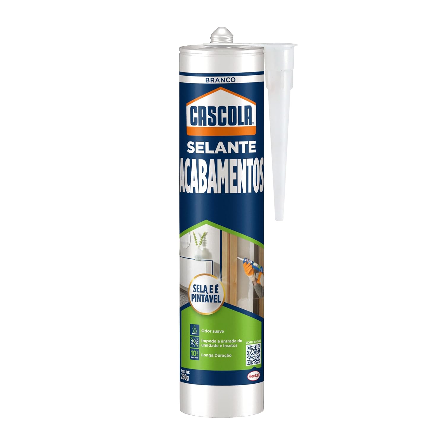 SELANTE ACABAMENTOS CASCOLA 450G BRANCO