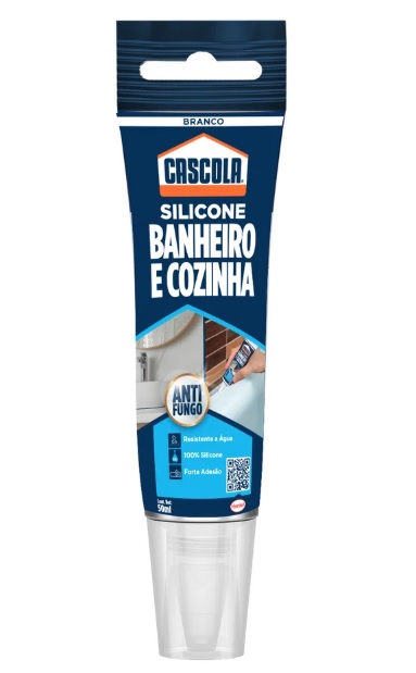 SILICONE BANHEIRO E COZINHA CASCOLA 50G BRANCO